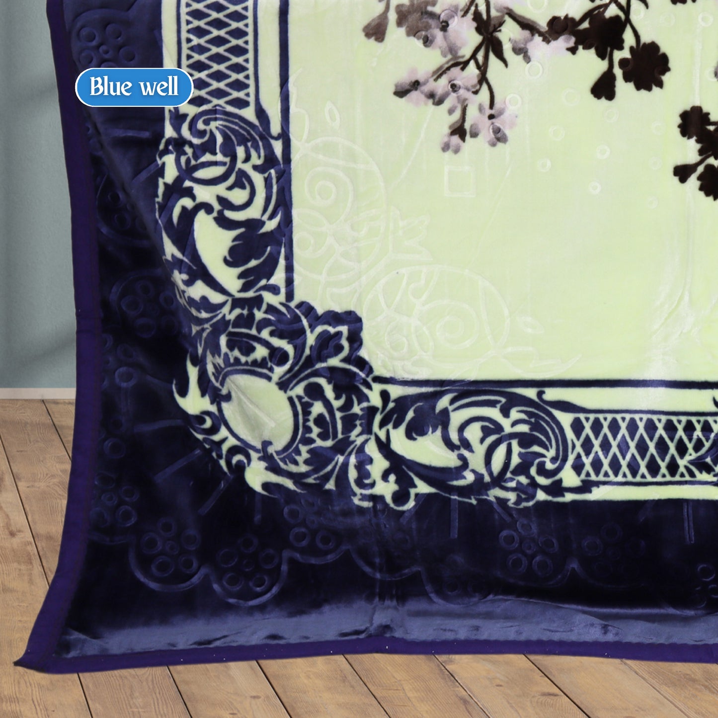 Blue Well Blanket Draped on Room – Stylish & Cozy Decor