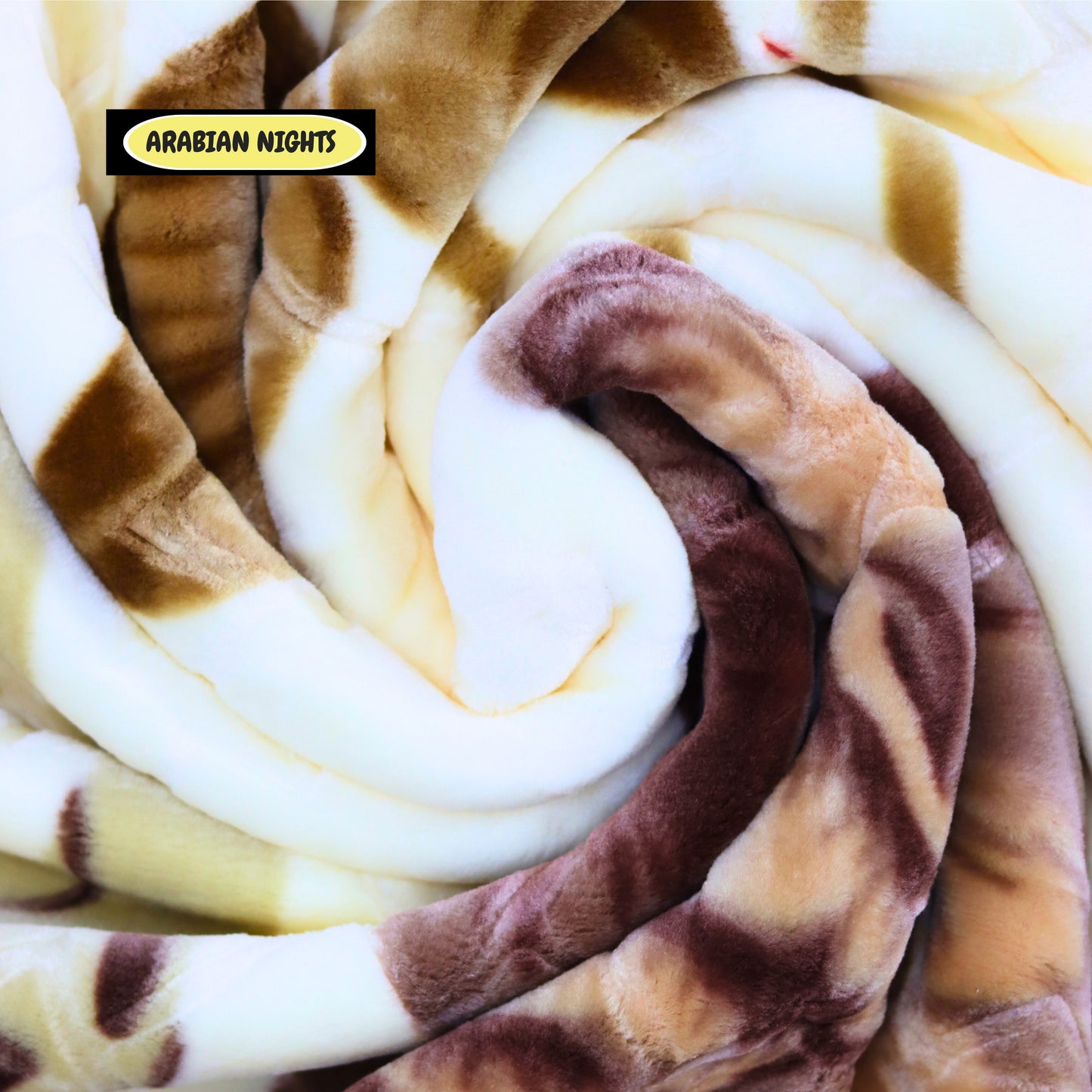 Arabian Night Blanket | Brown-Cream | – 170x230 cm