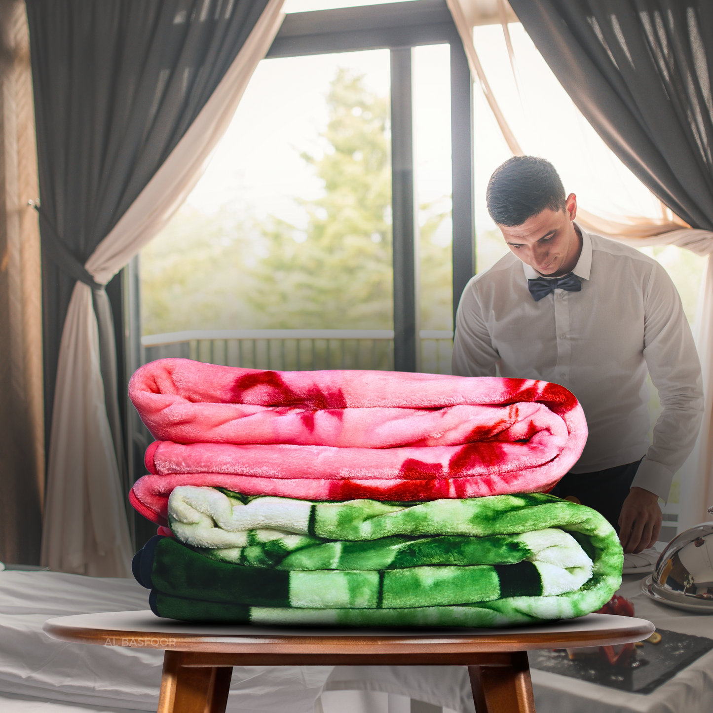 Al Basfoor Grande Single Pink Blanket 160×220 cm | 1.8kg |