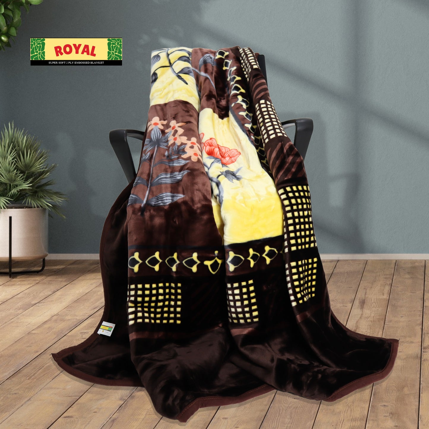 Royal Silk Blanket on Chair – Stylish Decor Display
