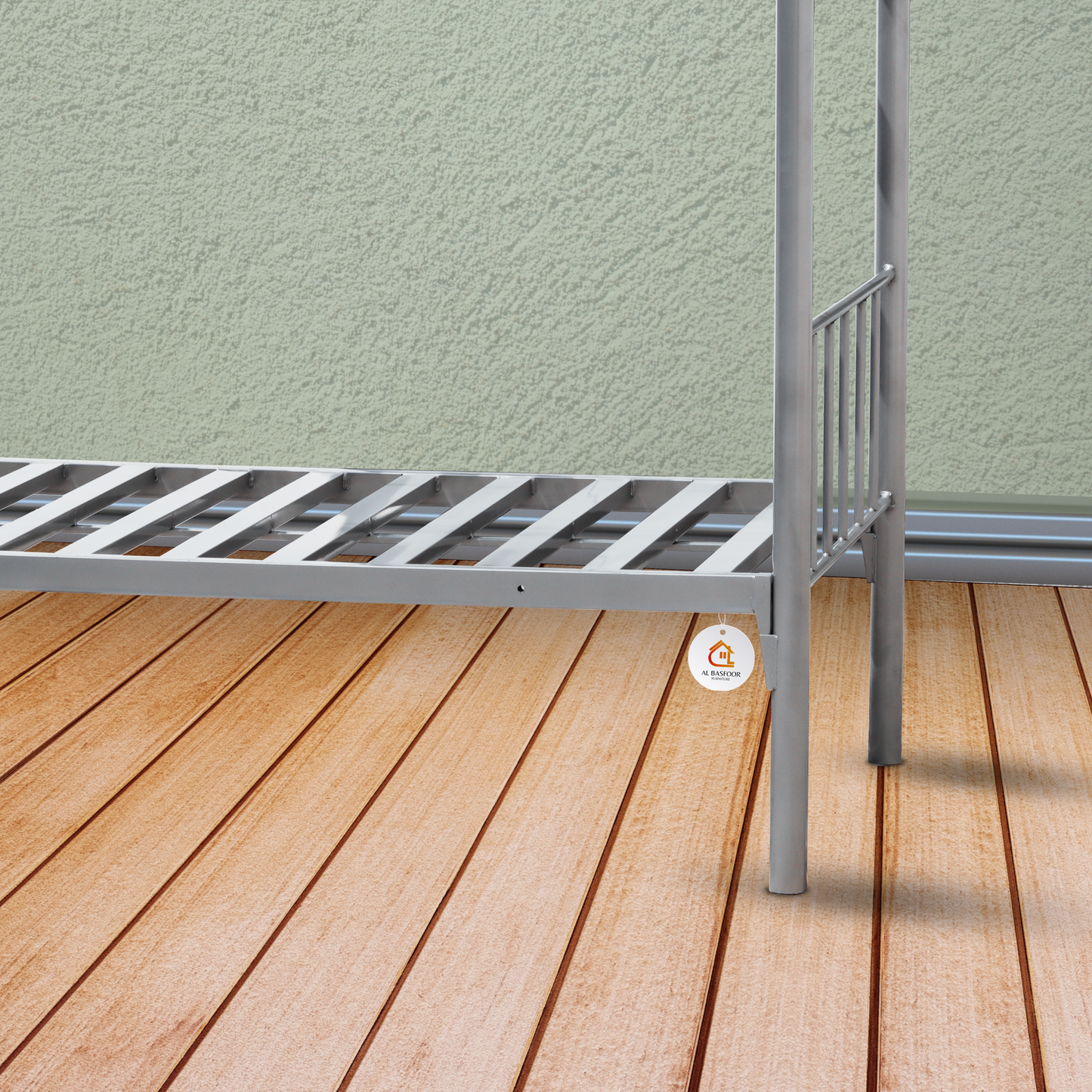 Heavy Duty H12 Silver Metal Bunk Bed Lite | 75 x 190 | 28 kg