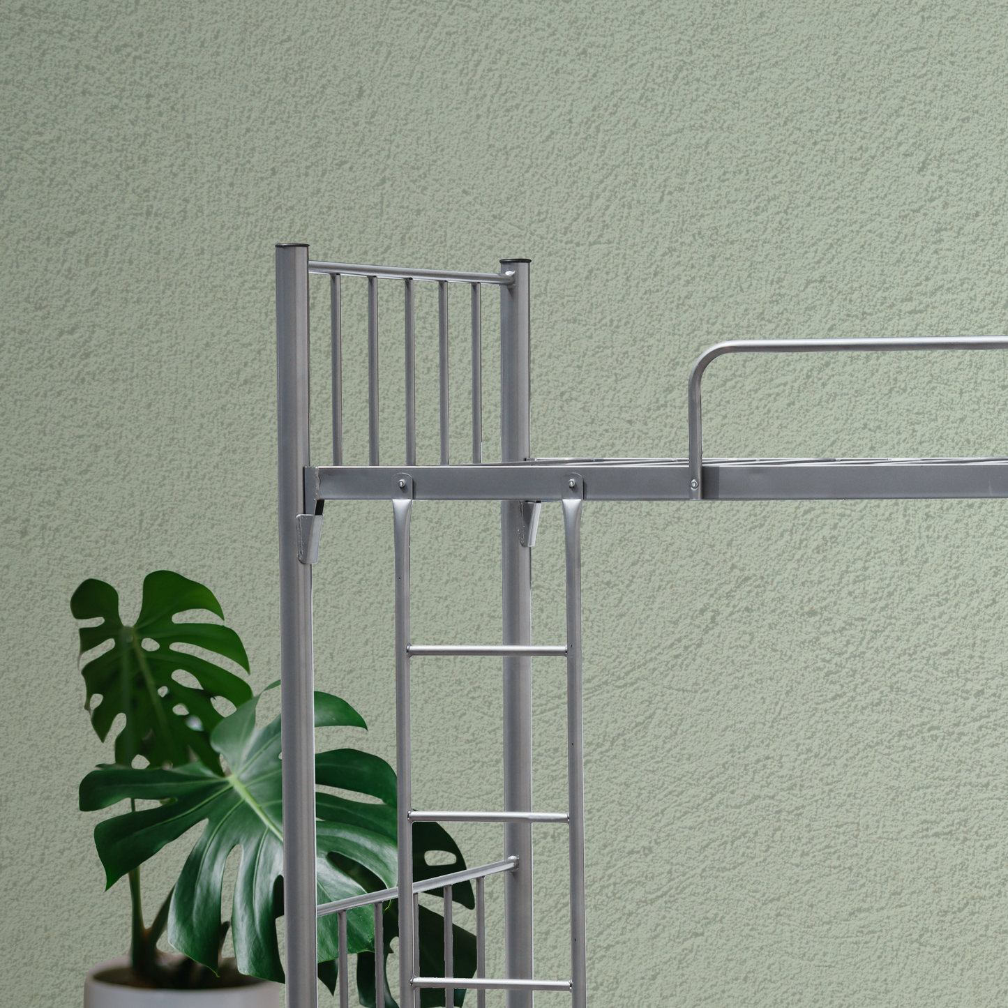 Heavy Duty H12 Silver Metal Bunk Bed Lite | 75 x 190 | 28 kg