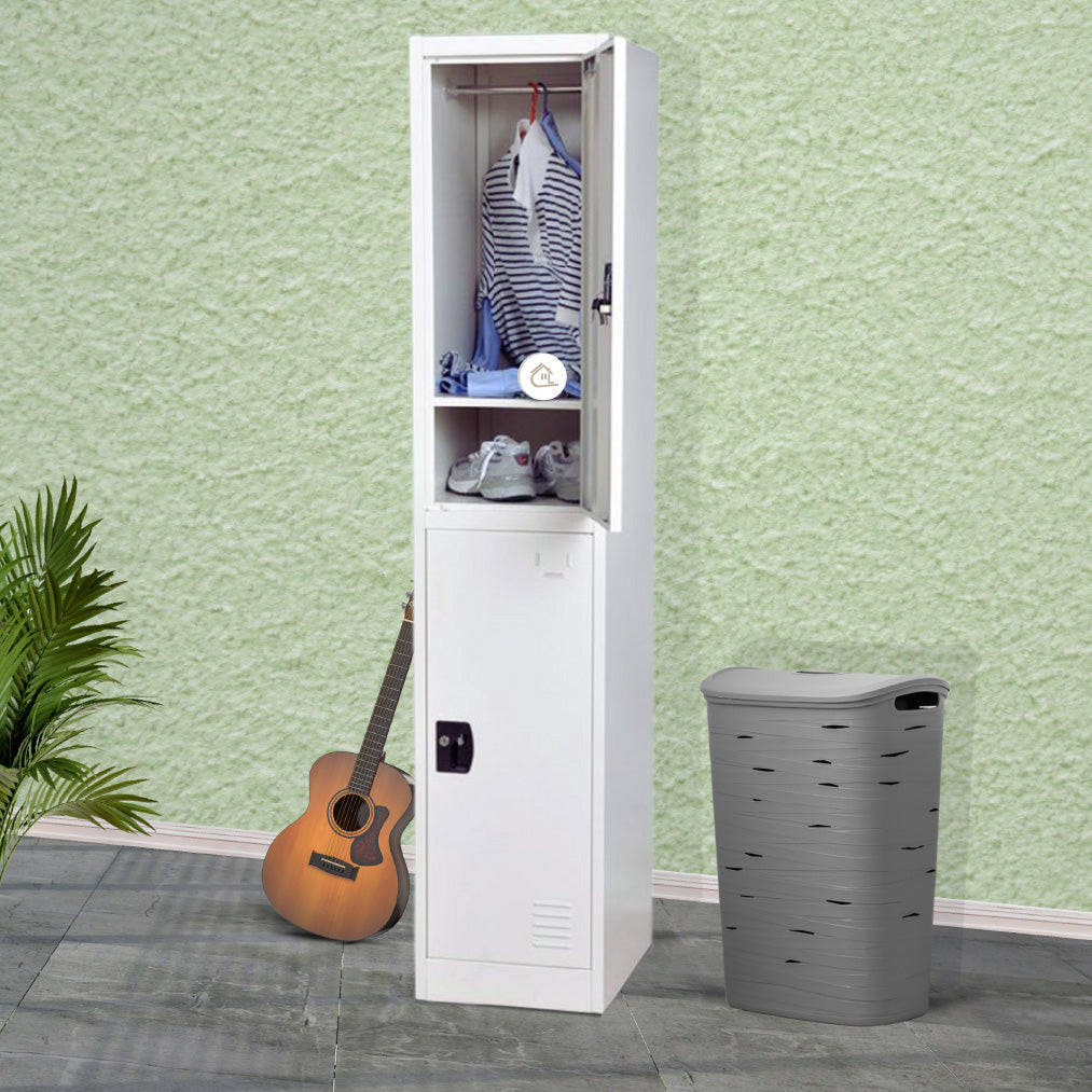 Double Door Steel Locker - French Grey