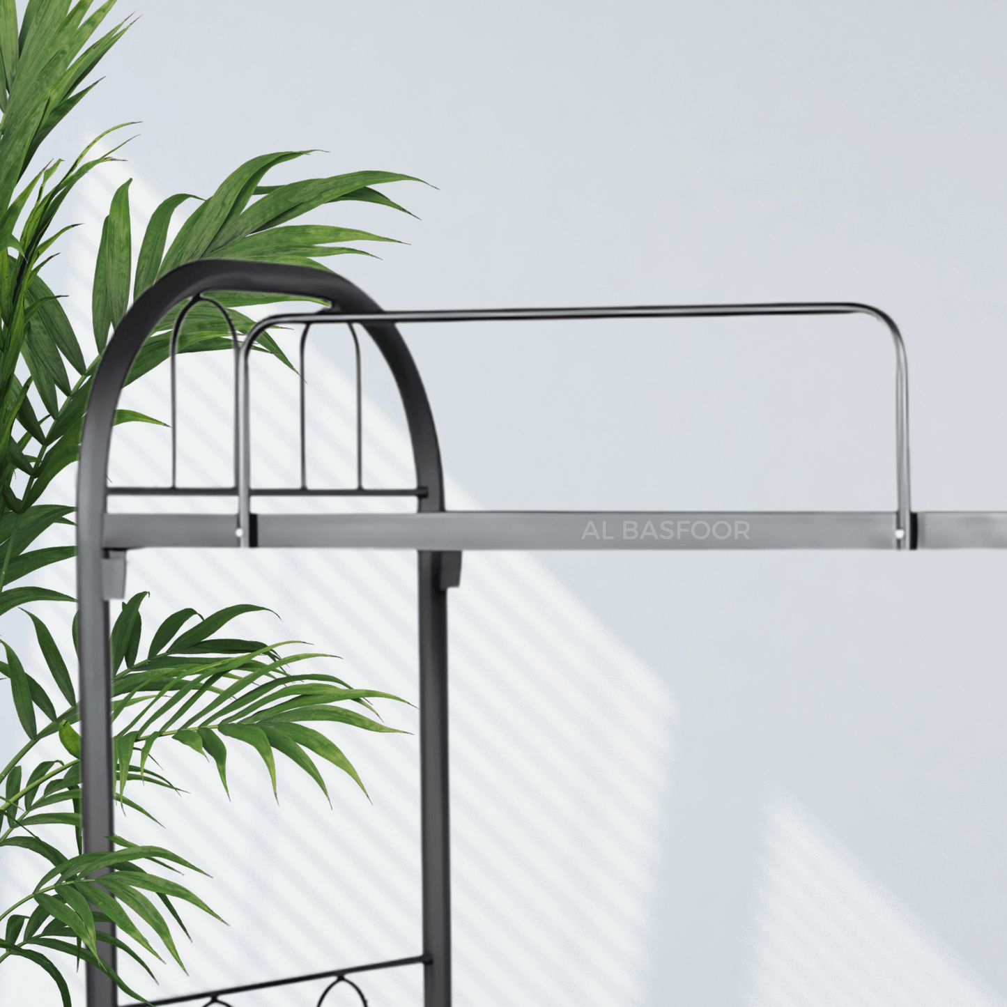 Heavy Duty (HD) Black Metal Bunk Bed with Wide Strip | 90x190 |