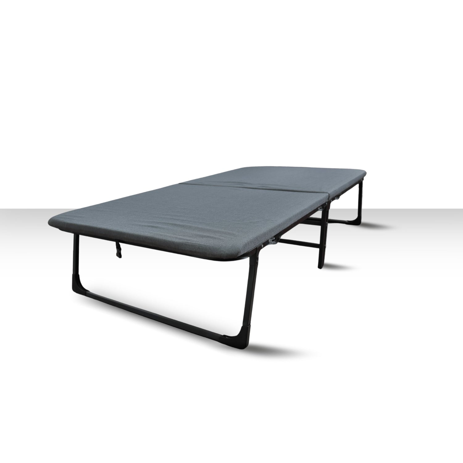 Al Basfoor Grey Folding Bed Portable HI