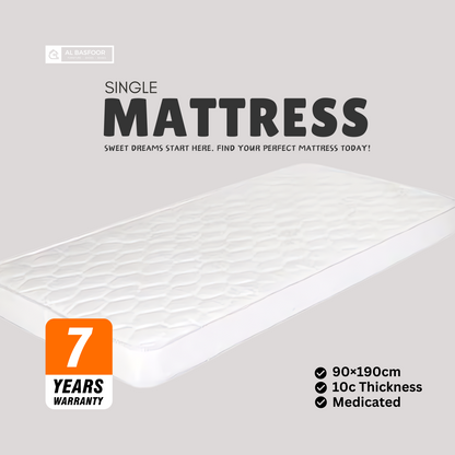 Al Basfoor Medicated Mattress-90×190×10c