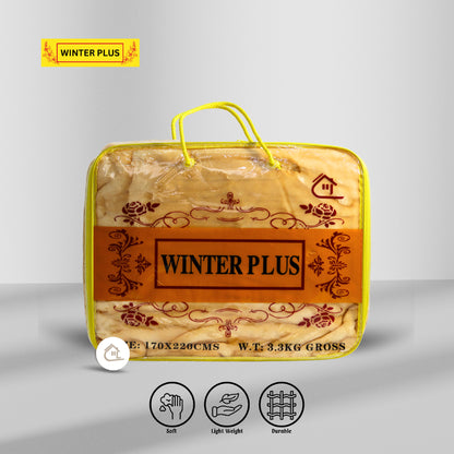 Winter Plus Blanket Packaging – Camel Yellow Color