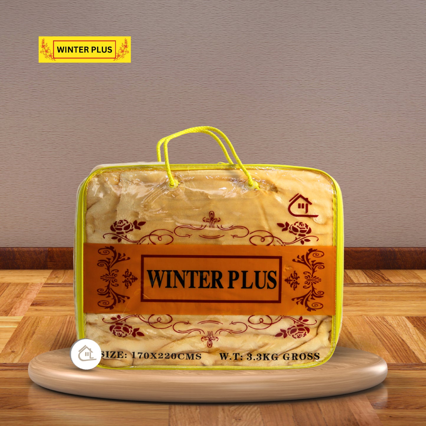 Winter Plus Blanket Packaging – Camel Yellow Color