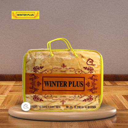 Winter Plus Blanket Packaging – Camel Yellow Color