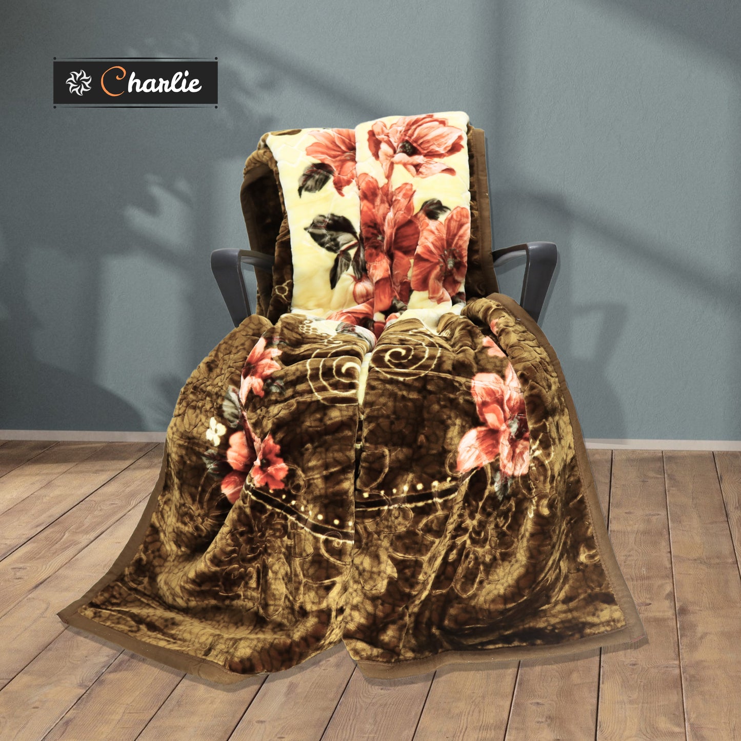 Charlie Premium Blanket on Chair – Home Decor Look