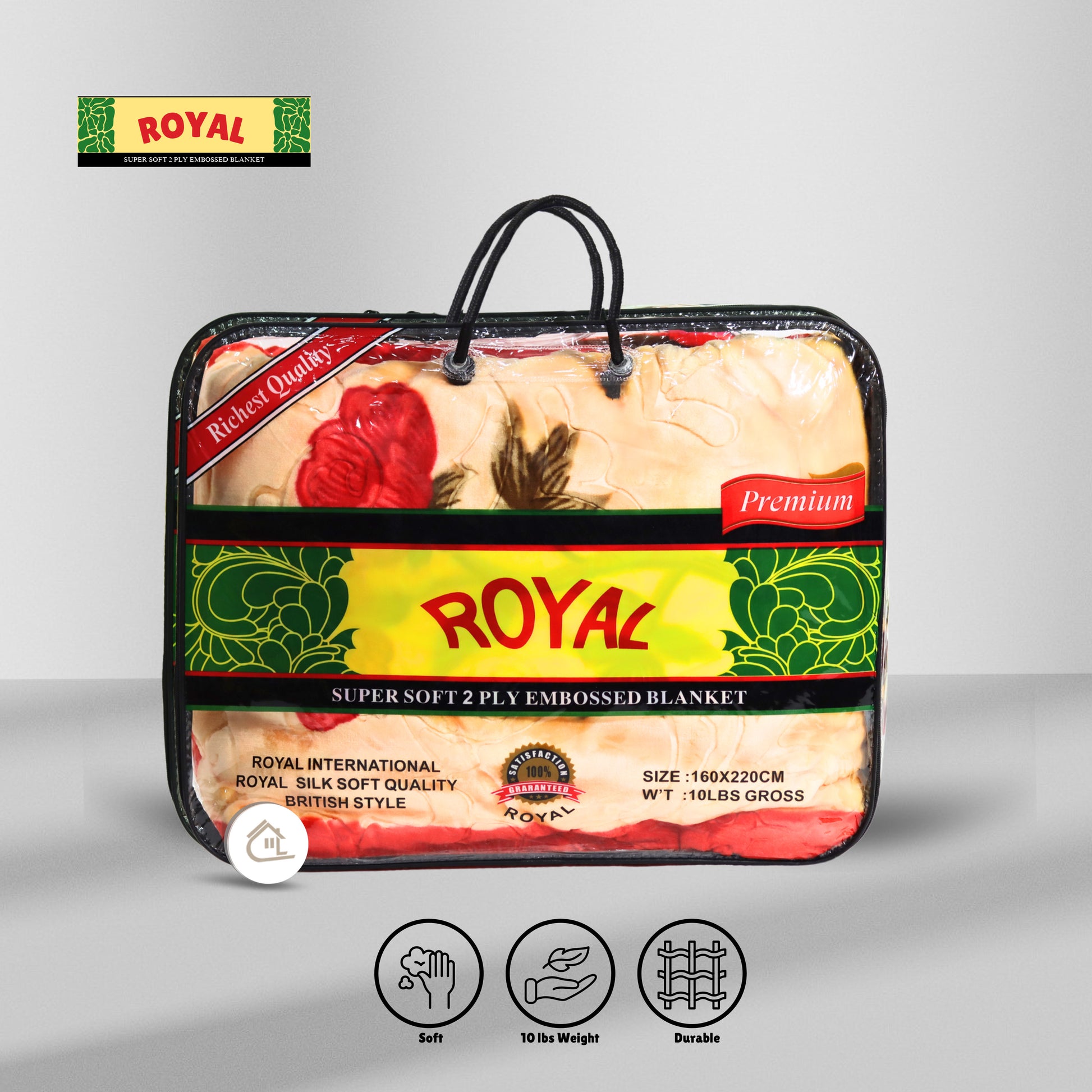 Royal International Super Soft Silk Blanket – Premium Red Packaging