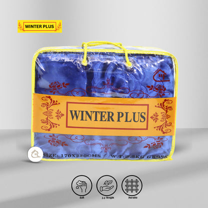 Winter Plus Premium Navy Blue Blanket in Packaging – 170x220 cm